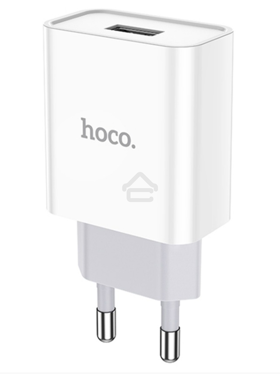 Блок питания (сетевой адаптер) HOCO C81A Asombroso single 1xUSB, 2.1A, 10W, белый