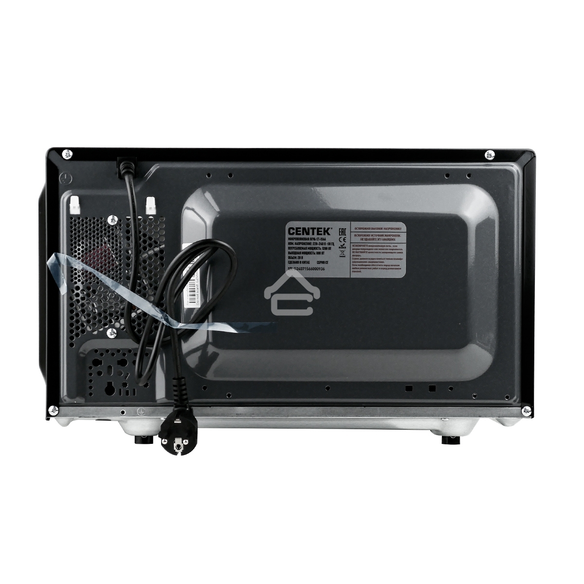 Микроволновая печь Centek CT-1566 черный/сталь, 20 л, 800 Вт, сенсор