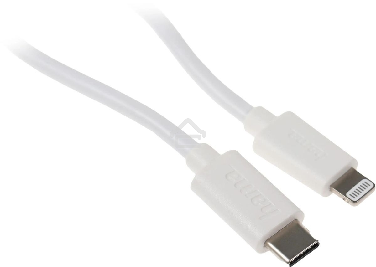 Комплект зарядное устройство Hama H-183317 3A PD для Apple кабель Apple Lightning/Type-C белый