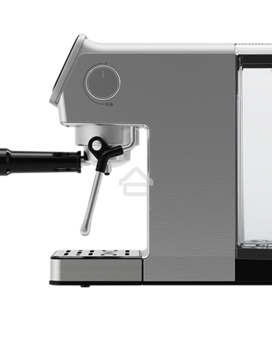 Кофеварка рожковая BQ CM7003 серебристый, исп. кофе - молотый, 1,2 л, 1350 Вт, 20 бар
