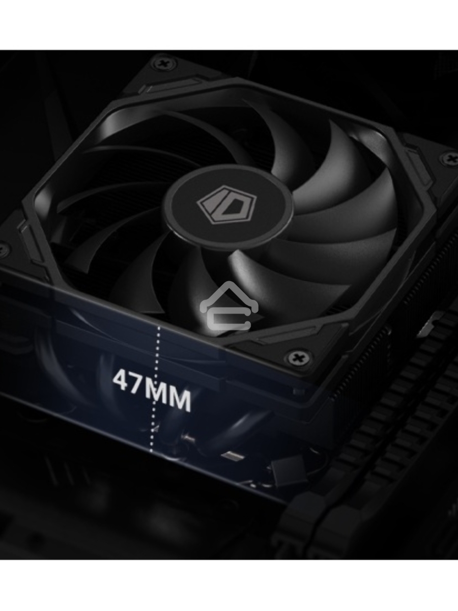 Кулер для процессора ID-COOLING IS-40-XT черный 92мм алюминий+медь 2800rpm 35.2db 4-pin 95W 47мм