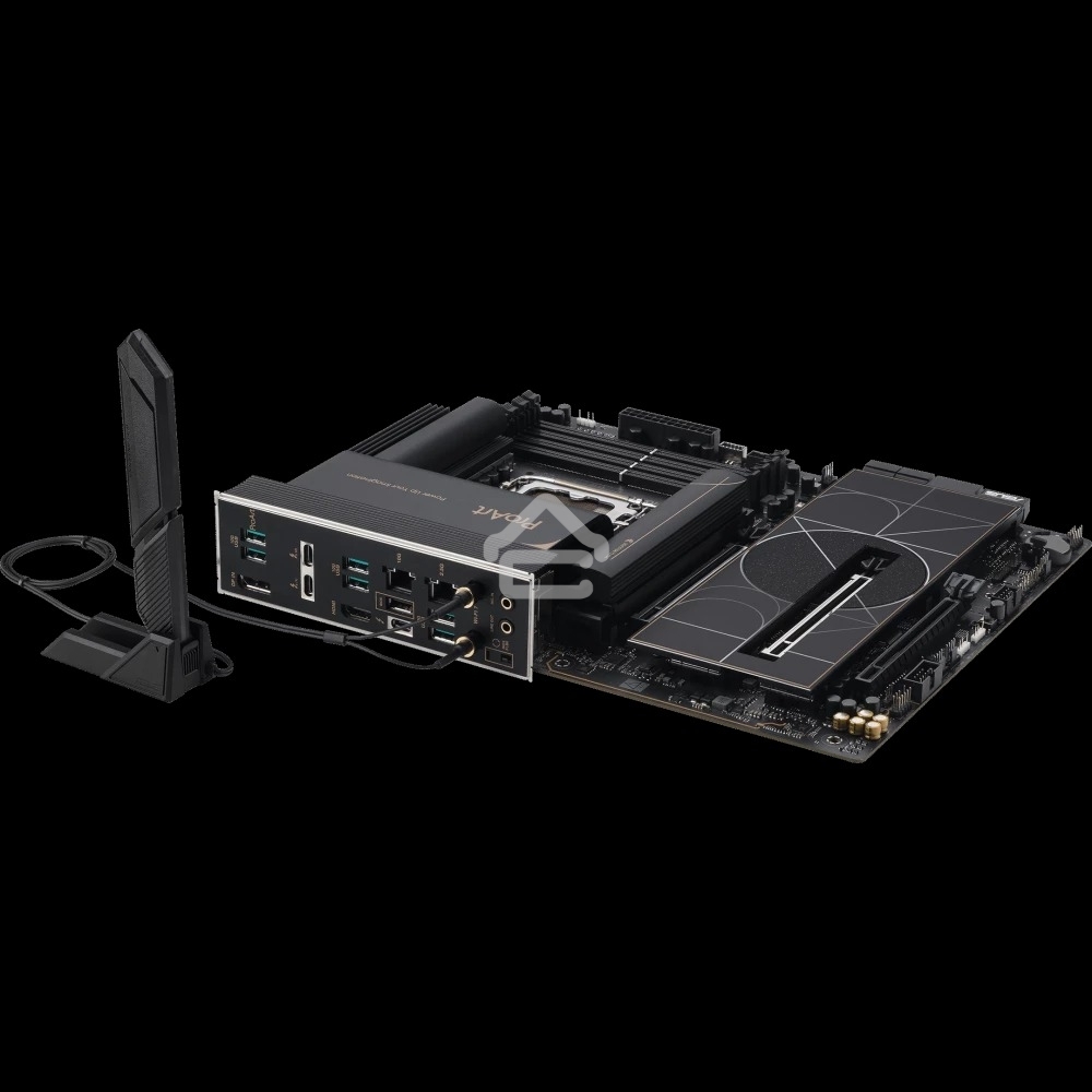 Материнская плата ASUS ProArt Z890-CREATOR WIFI, LGA 1851, Intel Z890, 4xDDR5, 4xSATA, 5xM.2, 2xPCIe 5.0 x16, 1xPCIe 4.0 x16, 1xHDMI, 1xDP, 1x 10Gb LAN, 1x 2.5Gb LAN, 2xUSB-C 10Gbps, 6xUSB-A 10Gbps, 1xUSB-A 2.0, 7.1, ATX