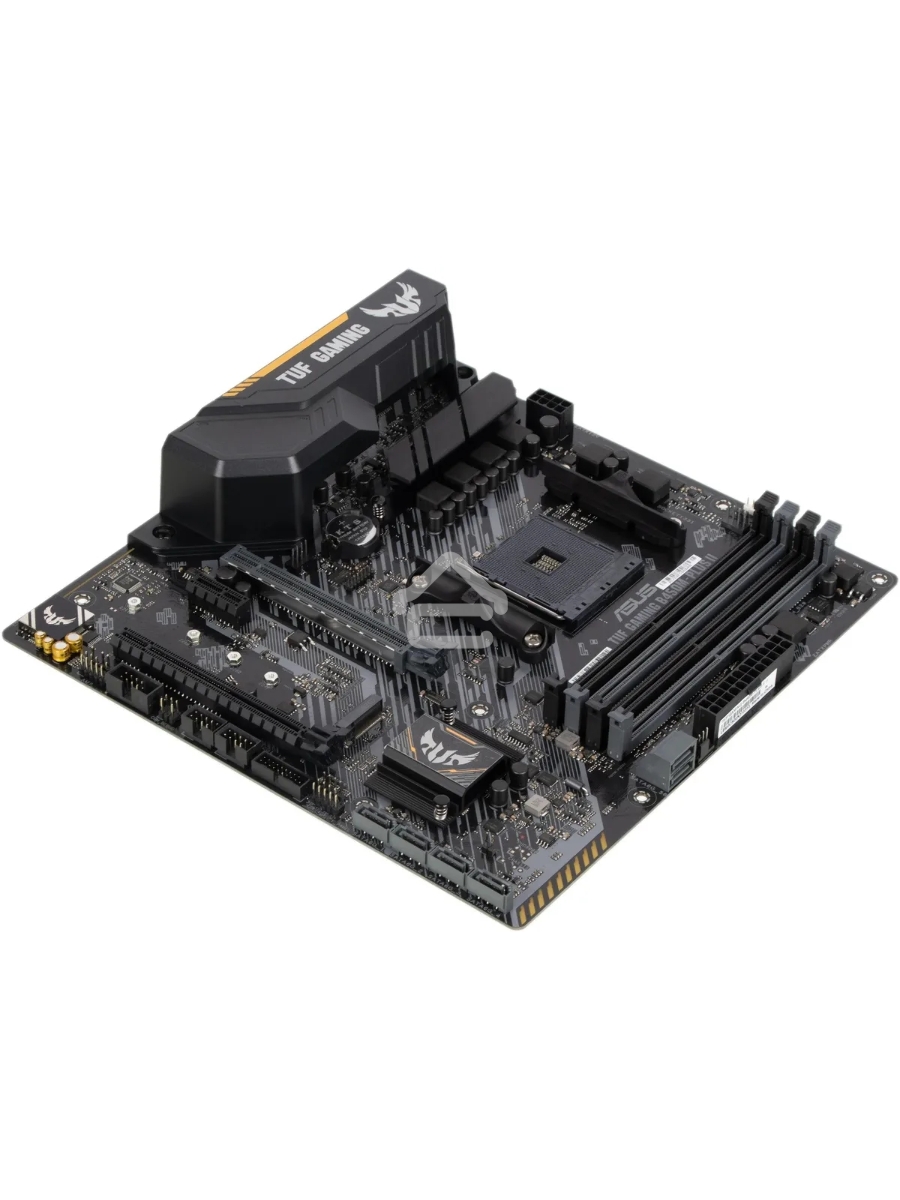 Материнская плата ASUS TUF GAMING B450M-PLUS II, AM4, AMD B450, 4xDDR4, 6xSATA, 1xM.2, 1xPCIe 3.0 x16, 1xPCIe 2.0 x16, 1xPCIe x1, 1xHDMI, 1xDVI-D, 1x 1Gb LAN, 2xUSB-A 3.2 Gen 1, 1xUSB-A 3.2 Gen 2, 2xUSB-A 2.0, 1xUSB-C 3.2 Gen 1, 3x3.5 мм, 7.1, mATX
