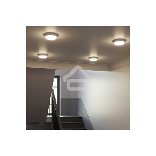 Светильник светодиодный Gauss ECO IP65 D140*51 8W 680lm 4000K ЖКХ круглый с оптико-акустическ. сенс.