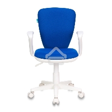 Кресло детское Бюрократ KD-W10AXSN/26-21 синий 26-21 (пластик белый)