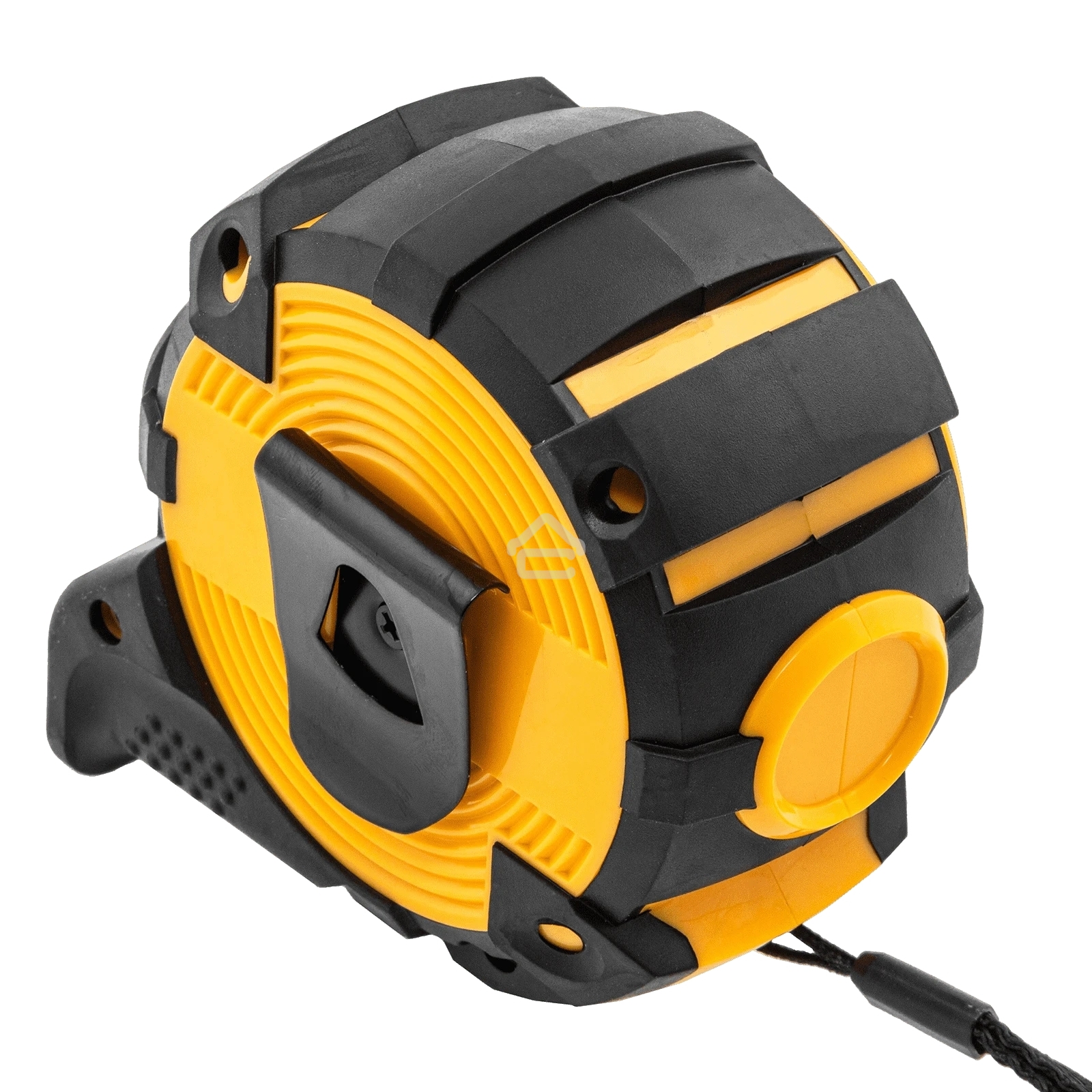 Рулетка Denzel 10м х 32мм, автоматич. фиксац., нейлон. покрытие, магнит. зацеп, двухстор. разметка