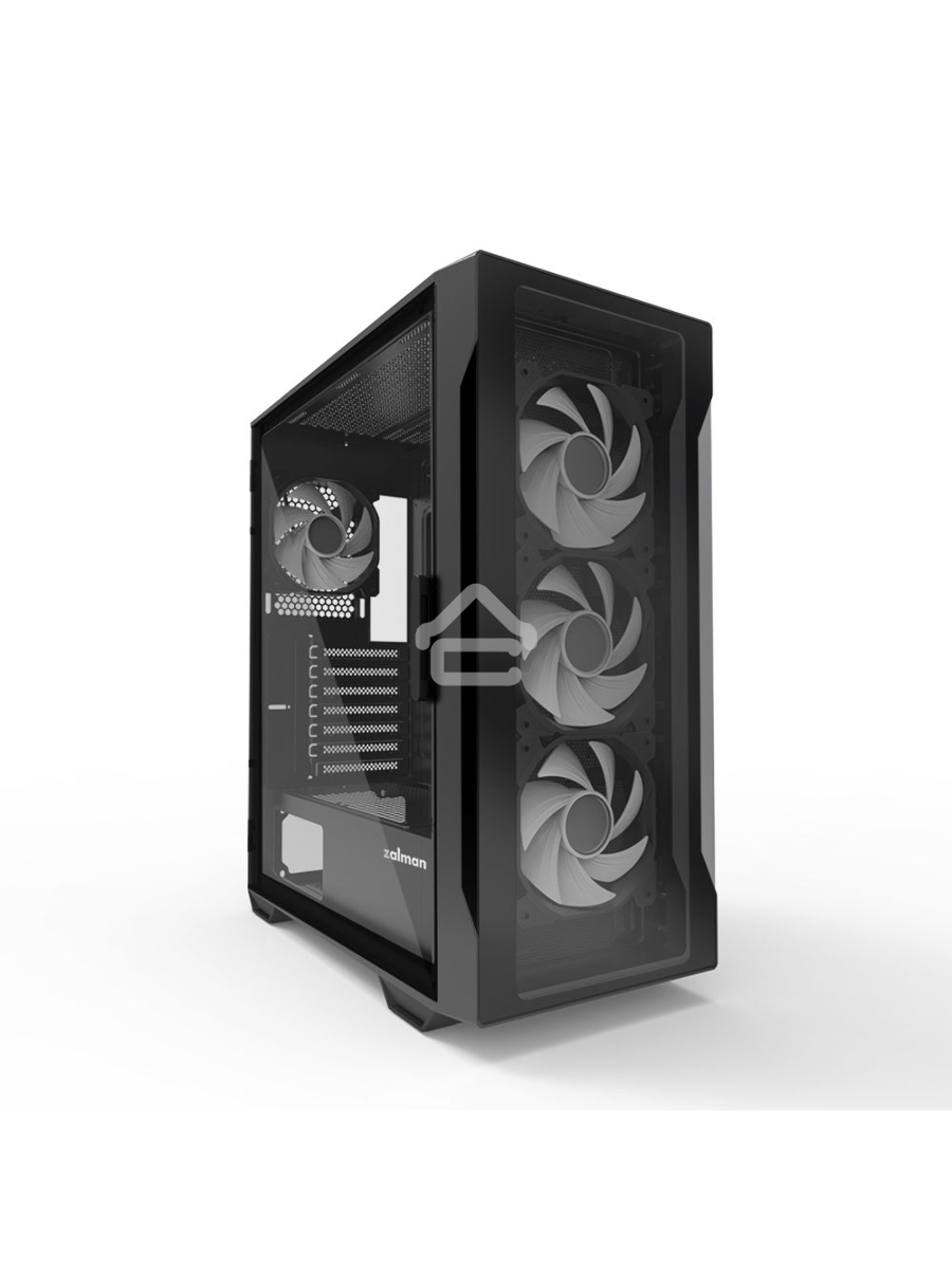 Компьютерный корпус MidiTower Zalman I3 NEO TG Black (ATX, front mesh, TG window, USB2.0 x1, USB3.0x2, 4x120mm RGB fan, без БП) (I3 NEO TG Black)