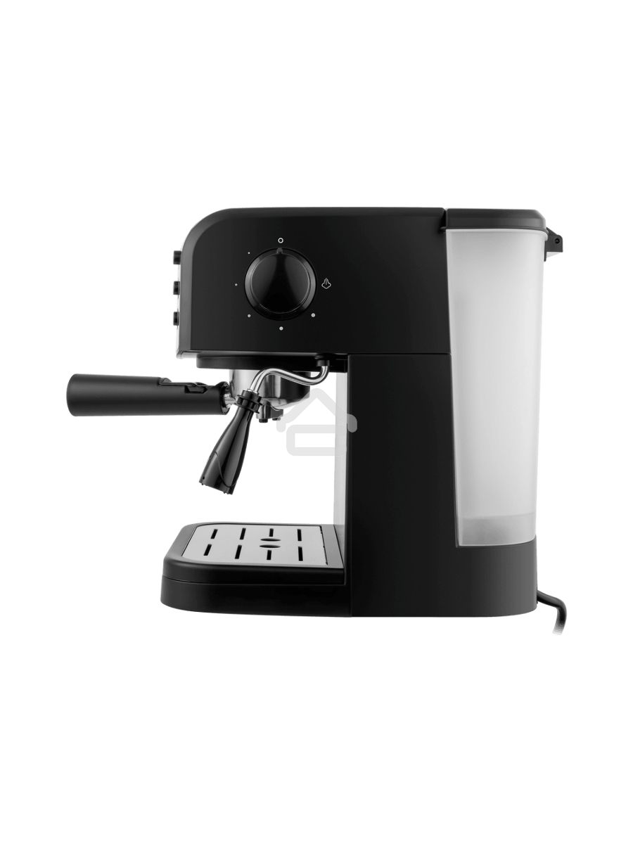 Кофеварка рожковая Maunfeld MF-734BK чёрный, исп. кофе - молотый/чалды, 1.5 л, 850 Вт, 15 Бар