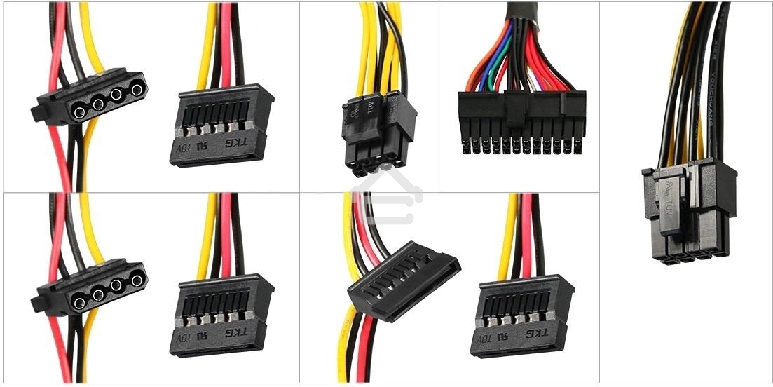 Блок питания KingPrice KPPSU500 ATX 500W (20+4pin) 120мм fan 4xSATA