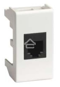 Розетка компьютерная DKC Viva 45048 RJ-45 кат.5Е, экранированная, 8P8C, Hyperline, Dual IDC, белая, 1 модуль