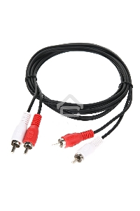 Кабель соединительный 2xRCA (M) - 2xRCA (M) черный 2m, Telecom <TAV7158-2M>