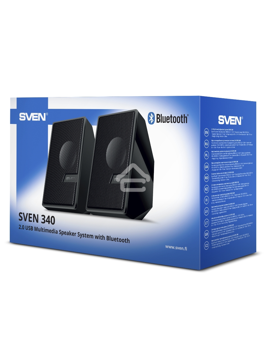 Колоки SVEN АС 340, черный (6 Вт, питание USB, Bluetooth)
