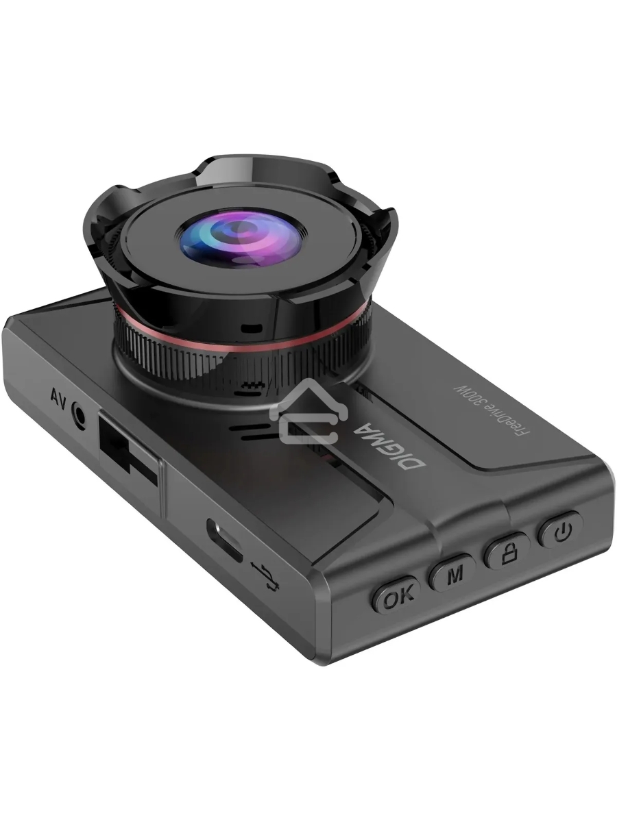 Видеорегистратор Digma FreeDrive 300W черный 4Mpix 1400x2560 130гр.