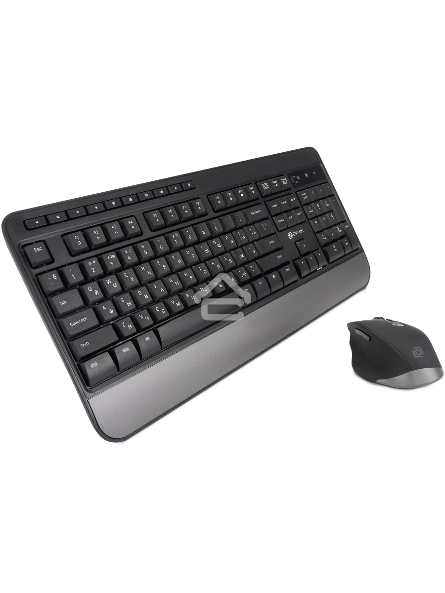 Клавиатура + мышь Оклик S290W клав:черный мышь:черный USB беспроводная Multimedia (351701)