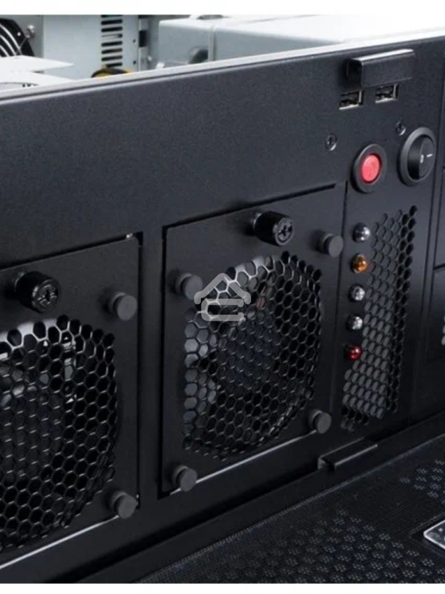 Компьютерный корпус InWin IW-R400-01N /USB3.0*2/Rear fan 8025mm 4200RPM*2/Front fan 8025mm 4200RPM*2/Front door/Air filter for front door