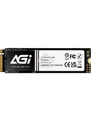 Накопитель SSD AGI AI198, 256Gb, PCIe 3.0 x4, M.2 2280, NVMe, R/W 1950/1200