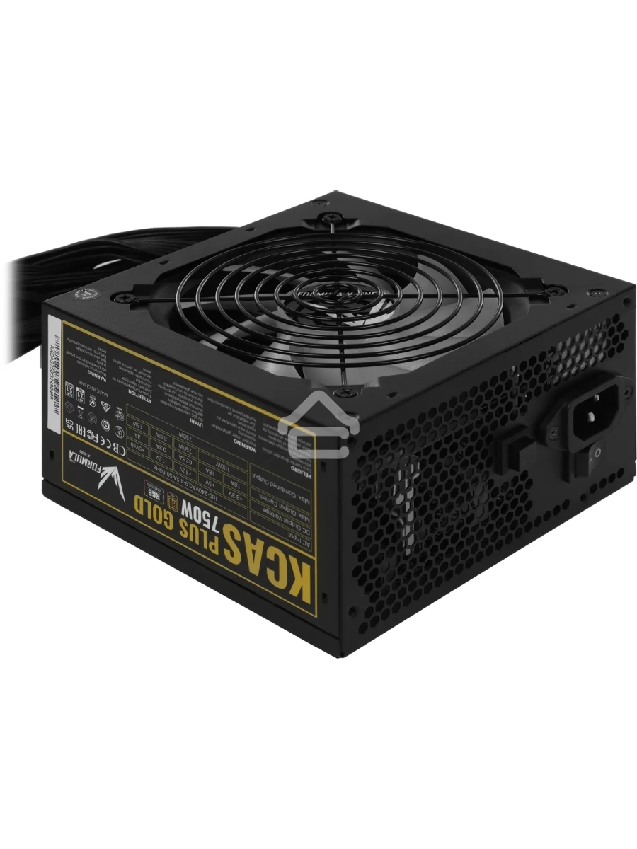 Блок питания Aerocool / Formula ATX 750W AC KCAS PLUS GOLD 750W RGB 80 PLUS gold (20+4pin) APFC 120mm fan color LED 8xSATA RTL