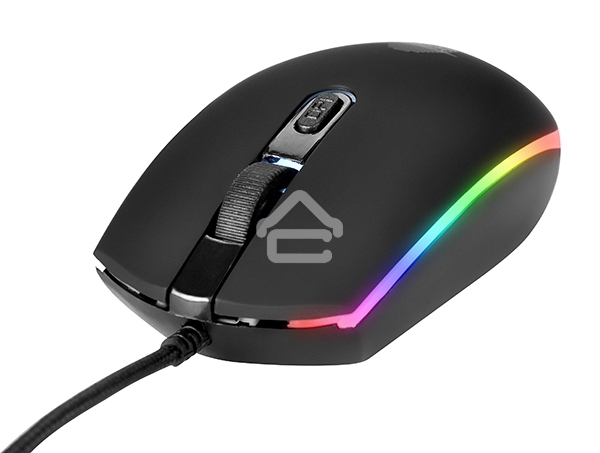 Мышь проводная Qumo Pretender M53 черный, 3200 dpi, USB, кнопки - 4