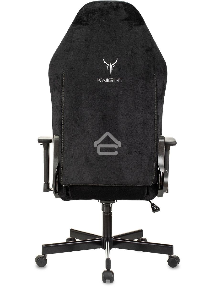 Кресло игровое Knight N1 Fabric черный Light-20, с подголов. крестовина металл