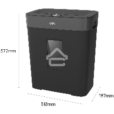 Шредер Deli ET023 черный (секр.P-4) фрагменты 8лист. 15лтр.