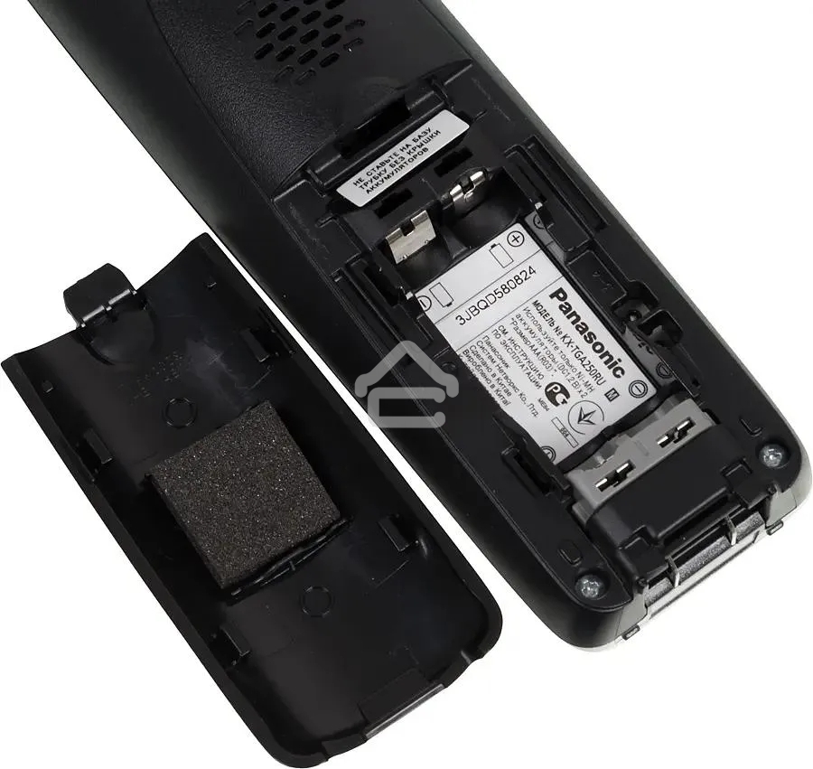 Телефон беспроводной (DECT) Panasonic KX-TG2511RUM (металик) АОН, Caller ID,спикерфон на трубке,переход в Эко режим одним нажатием