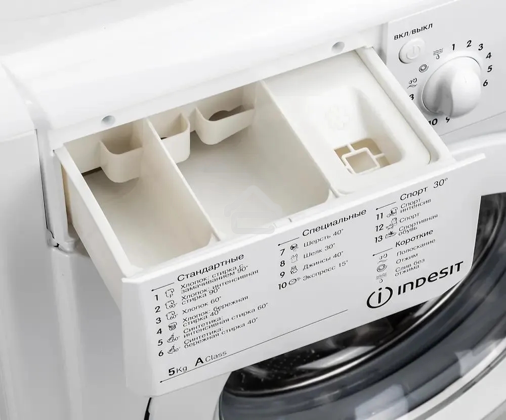 Стиральная машина Indesit IWSC 5105 белый, загрузка фронтальная 5 кг, 1000 об/мин., класс: А