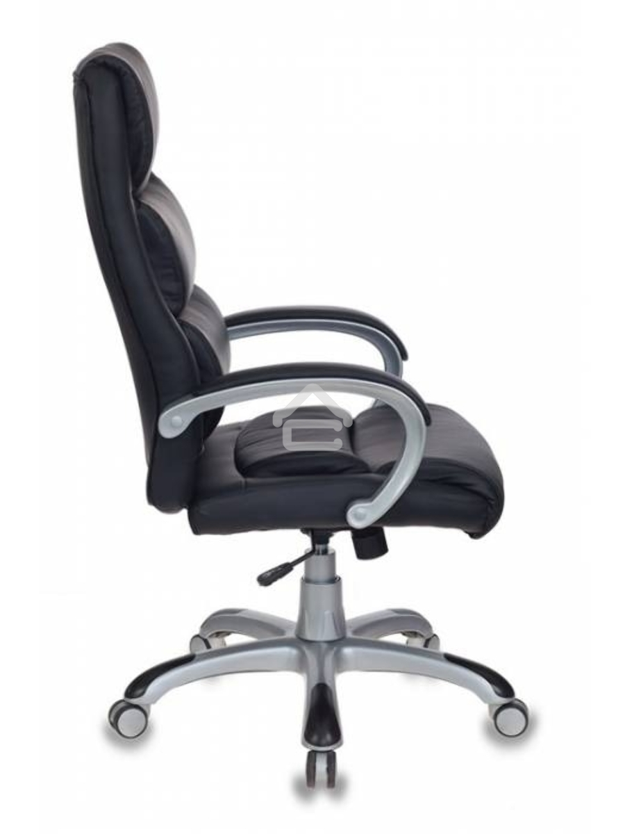 Кресло руководителя Бюрократ CH-S840N/BLACK черный, эко.кожа, крестов. пластик