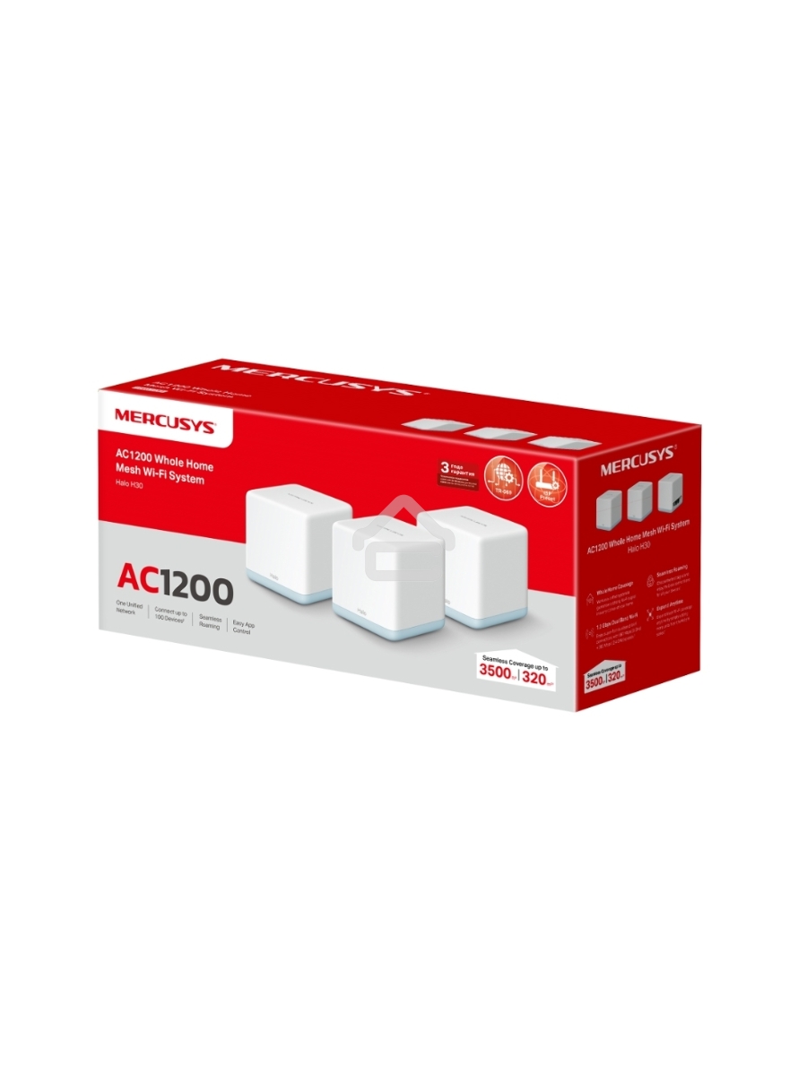 Система MESH AC1200 Whole Home Mesh Wi-Fi System, 2 Internal Antennas, 2 GB ports (WAN/LAN)