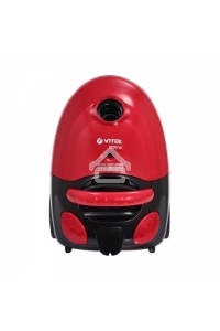 Пылесос Vitek VT-1825 (MC) черный/красный, 350/1800 Вт, уборка сухая, пылесборник мешок 2.5 л