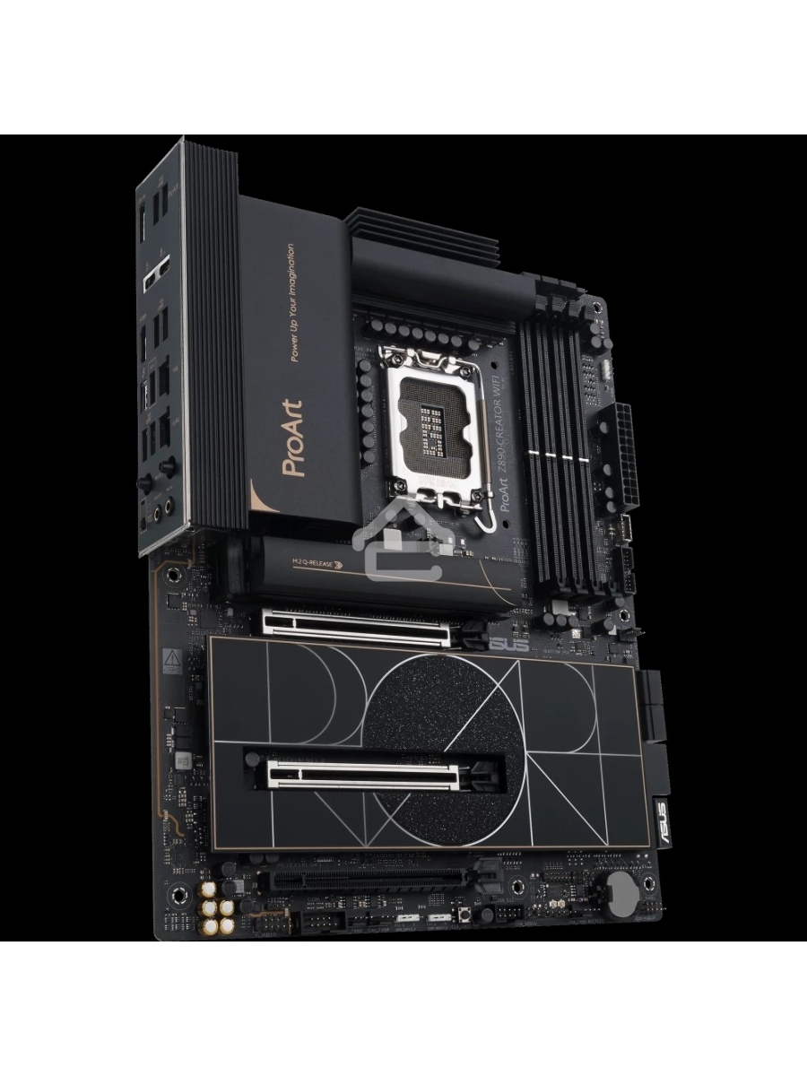 Материнская плата ASUS ProArt Z890-CREATOR WIFI, LGA 1851, Intel Z890, 4xDDR5, 4xSATA, 5xM.2, 2xPCIe 5.0 x16, 1xPCIe 4.0 x16, 1xHDMI, 1xDP, 1x 10Gb LAN, 1x 2.5Gb LAN, 2xUSB-C 10Gbps, 6xUSB-A 10Gbps, 1xUSB-A 2.0, 7.1, ATX