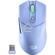 Мышь беспроводная REDRAGON St4r Pro голубой, 26000 dpi, радиоканал, Bluetooth, USB, кнопки - 6