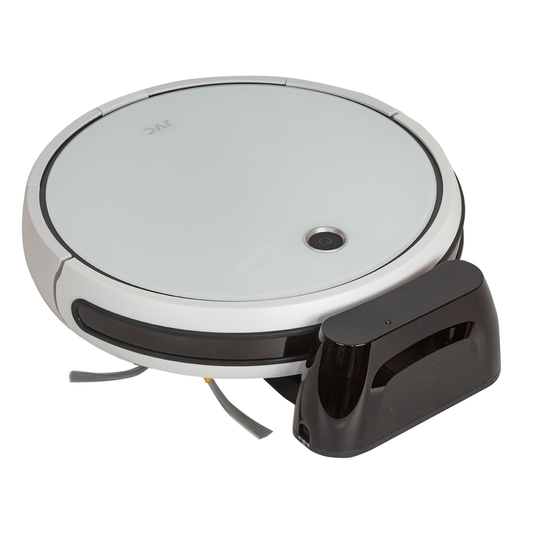 Робот-пылесос JVC JH-VR510 белый, 2500 мА·ч Li-Ion, уборка сухая/влажная, пылесборник контейнер 0.5 л