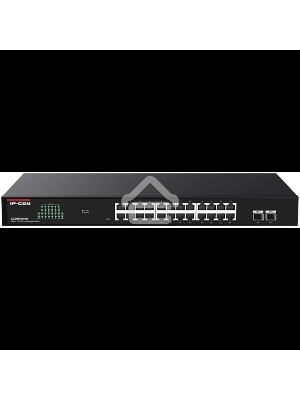 Коммутатор управляемый IP-COM G2226F, 24x1 Гбит/с, SFP 2x1 Гбит/с, черный
