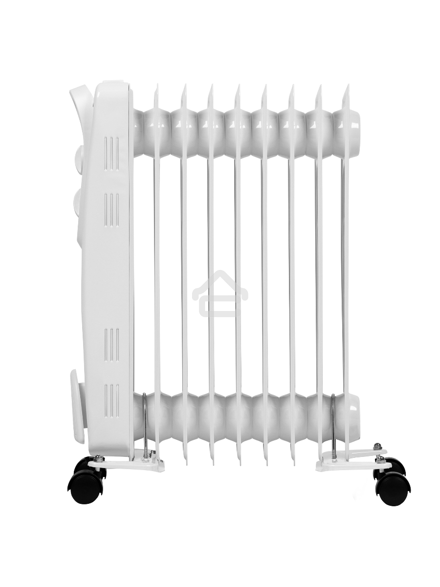 Масляный обогреватель AC ELECTRIC AOH/BM-09BW 2000 (9 секций) белый, 2000 Вт, 20 м2, термостат