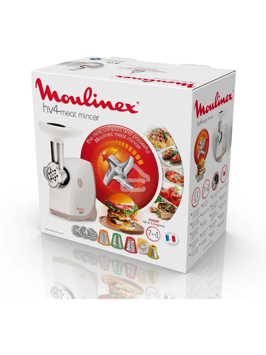 Мясорубка Moulinex ME476132 белый/бежевый, 2000 Вт