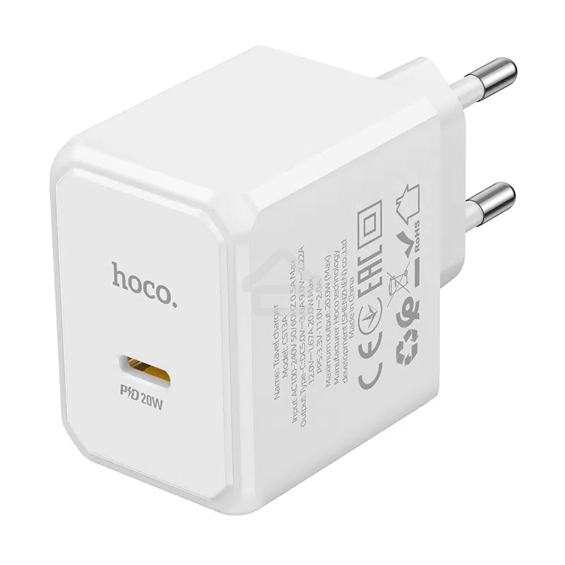 Сетевое зарядное устройство HOCO (6942007603812) CS13A 1USB 3.0A PD 20W