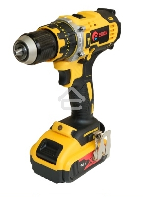 Дрель-шуруповерт аккумуляторная Edon AD-18, 18В, 2 АКБ, Кейс