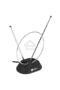 Телевизионная антенна Harper ADVB-2111 (комнатная, пассивная;DVB-T2; VHF / UHF (174–230 MHz, 470-862 MHz); 20 dB; 75; 3dB; 1 м)