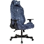 Кресло игровое Knight N1 Fabric синий Light-27 с подголов. крестовина металл