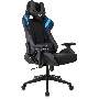 Кресло игровое Бюрократ VIKING 4 AERO BLUE черный/синий, искусст.кожа/ткань, две подушки