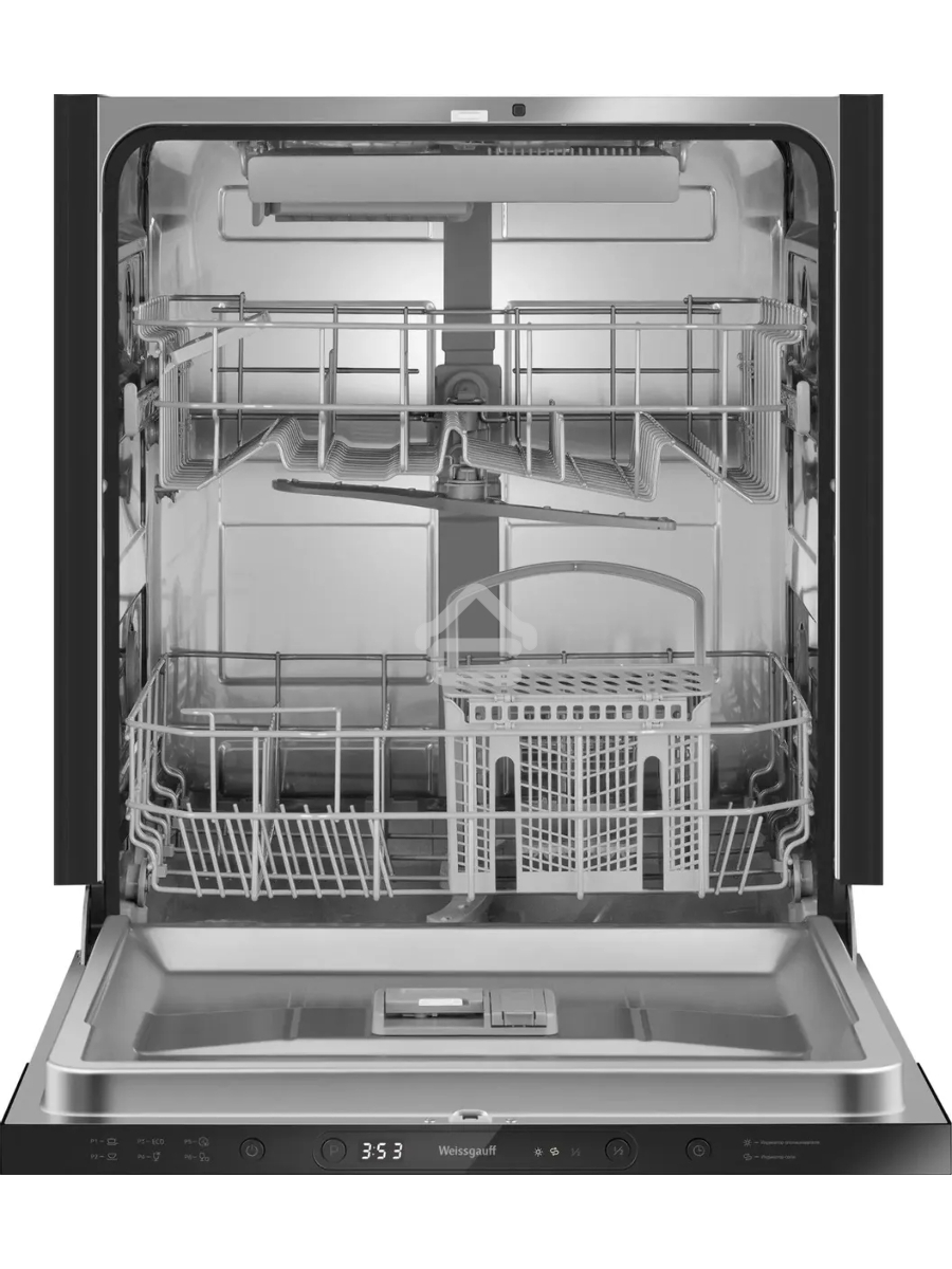 Встраиваемая посудомоечная машина Weissgauff BDW 6036 D Infolight, белый, 59.8 см, 14 компл., 49 дБ, класс A++