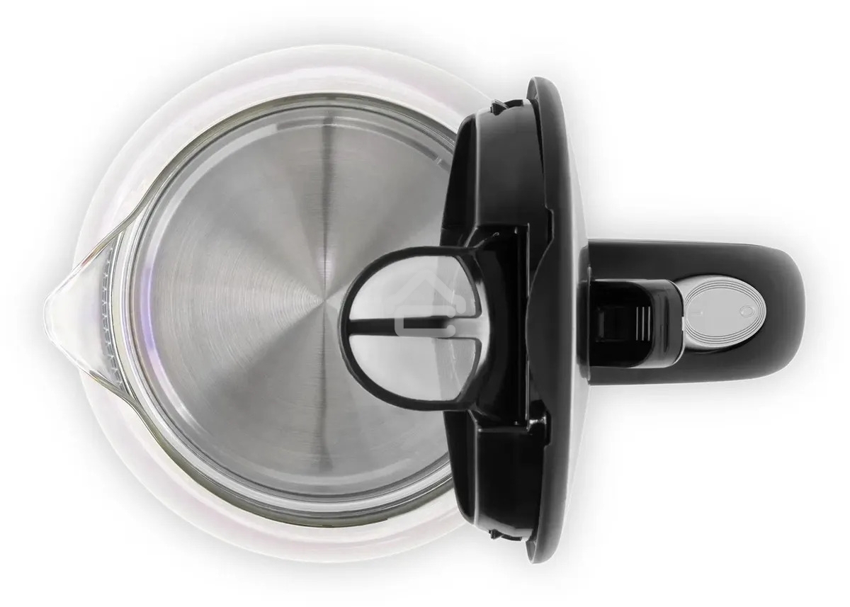 Чайник электрический Hyundai HYK-G8800 1.7л. 2200Вт черный/серебристый корпус: стекло