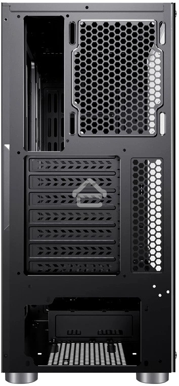 Компьютерный корпус Accord 3407 черный без БП ATX 2xUSB2.0 2xUSB3.0 audio bott PSU