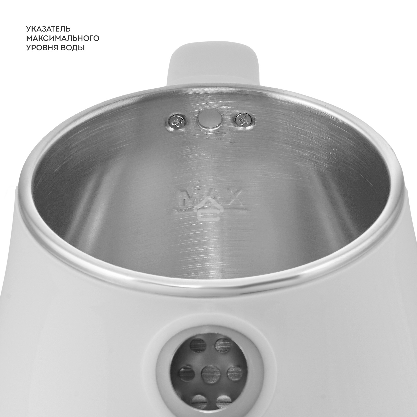 Чайник электрический Galaxy Line GL 0331, белый, пластик, 2200 Вт, 1.8 л