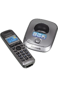 Телефон беспроводной (DECT) Panasonic KX-TG2511RUM (металик) {АОН, Caller ID,спикерфон на трубке,переход в Эко режим одним нажатием}