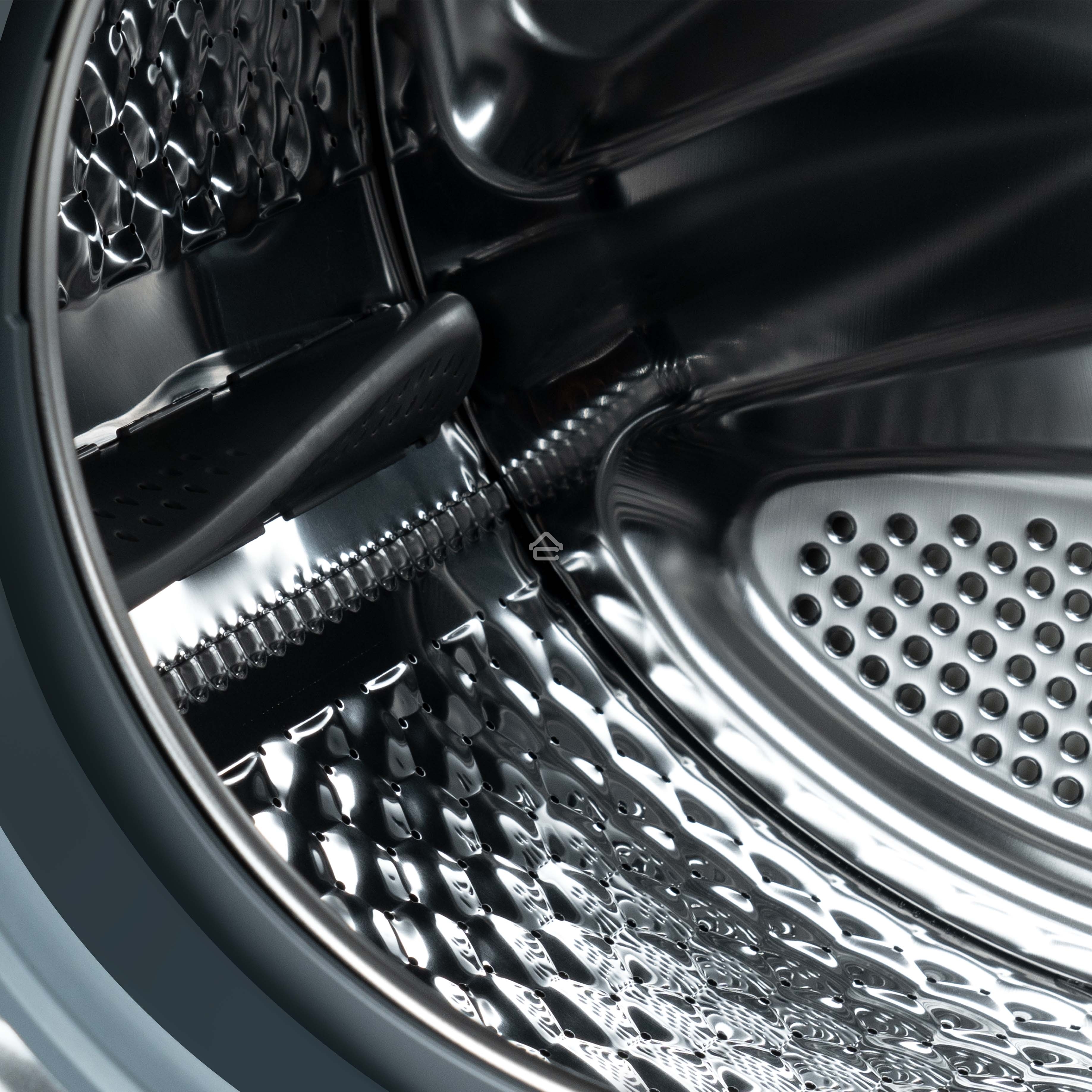 Стирально-сушильная машина Бирюса WMD-SM812/03 M металлик, загрузка фронтальная 8 кг, 1200 об/мин, класс: А+++