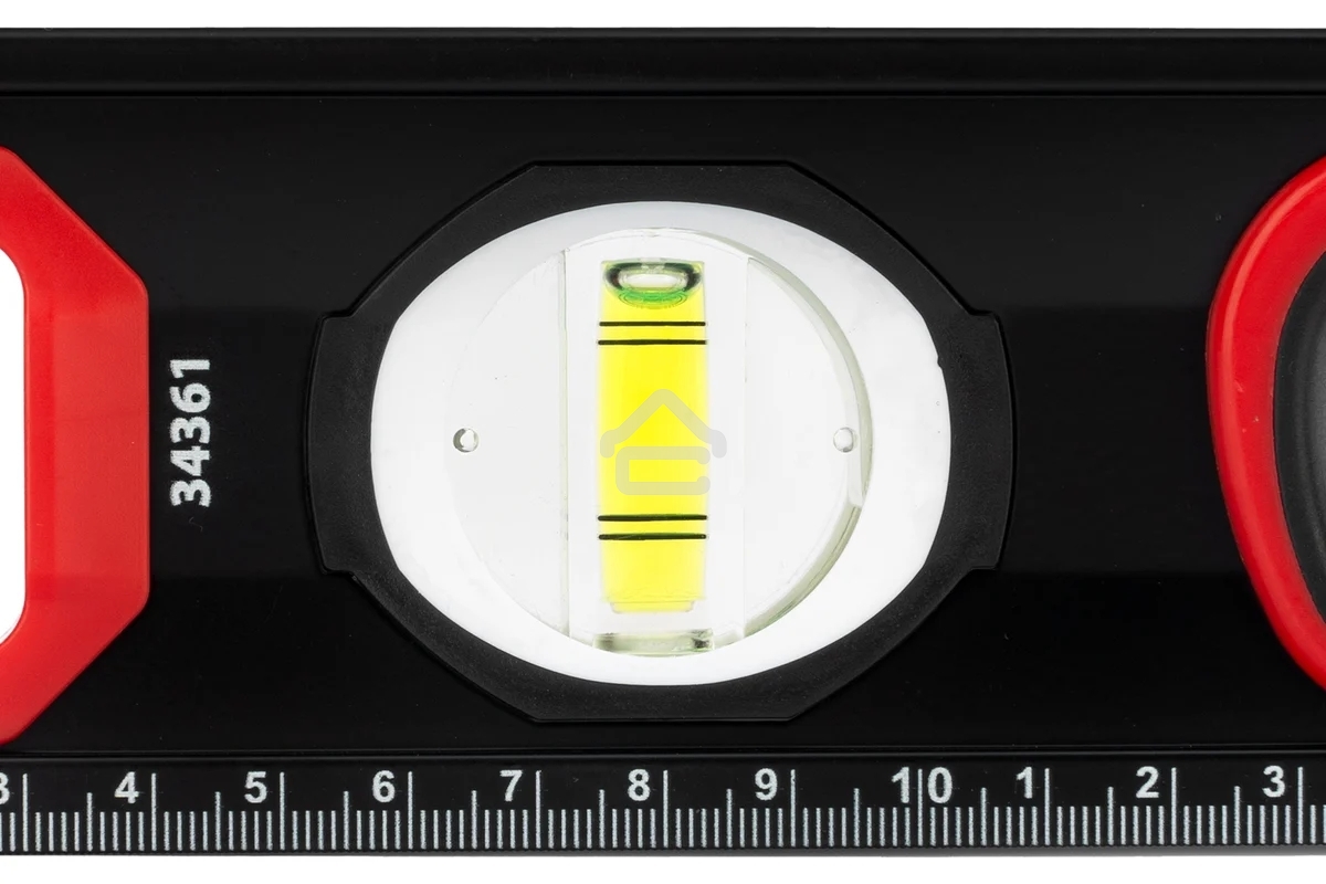 Уровень алюминиевый Matrix, усиленный, фрезерованный, 3 глазка, 2 комп. рукоятки, 600 мм