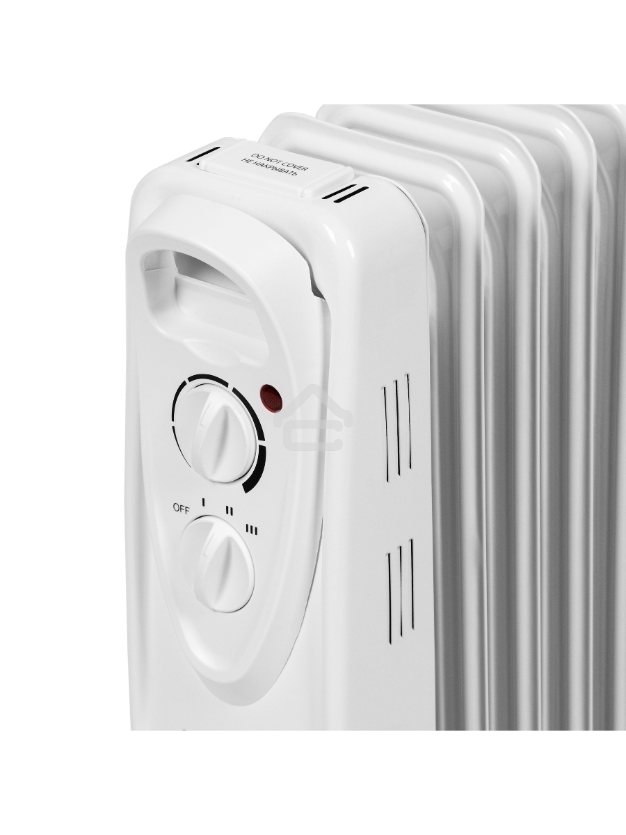 Масляный обогреватель AC ELECTRIC AOH/BM-09BW 2000 (9 секций) белый, 2000 Вт, 20 м2, термостат