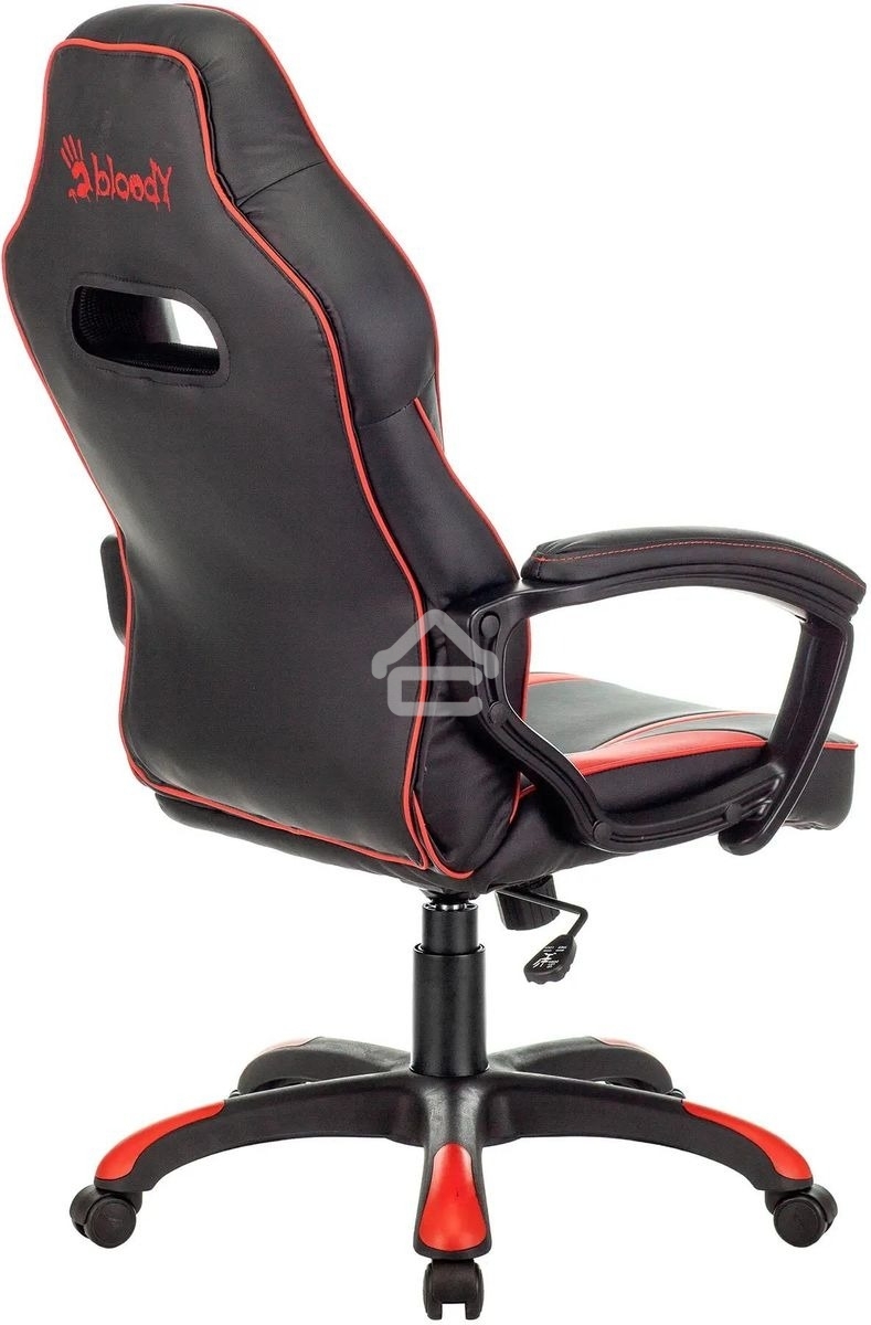 Кресло игровое A4Tech Bloody GC-350 черный/красный эко.кожа крестовина