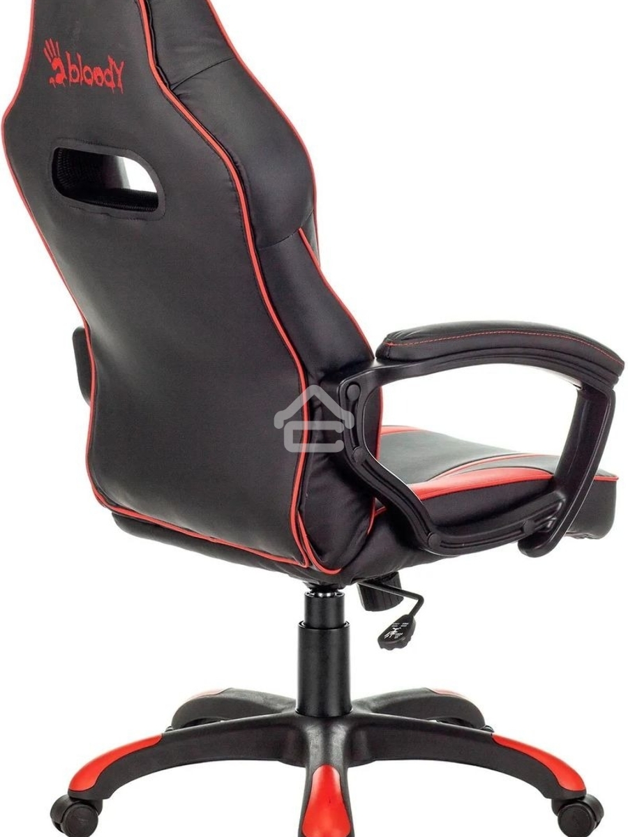 Кресло игровое A4Tech Bloody GC-350 черный/красный эко.кожа крестовина